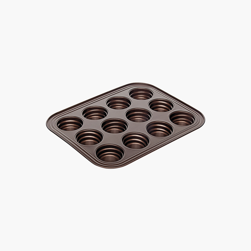 Купить Forma na 12 muffinů, ocelová, nepřilnavá Liba 38х30х4 cm, в Москве